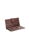 Aethel T000691-CASTAGNA Portafoglio unisex in vera pelle Chiara Ferretti