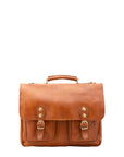 Borsa a mano unisex vera pelle Made in Italy 4015-MIELE Alessia Firenze