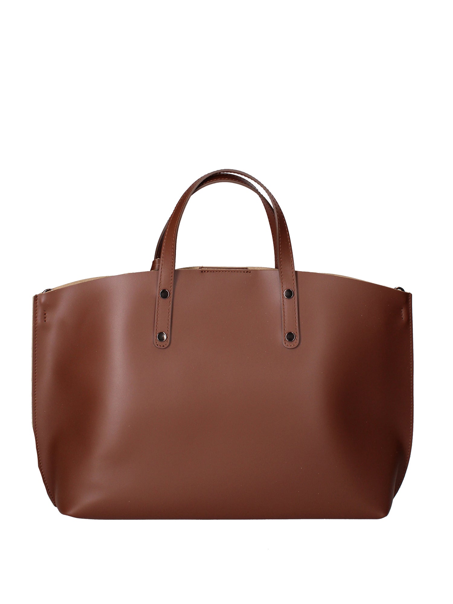 Lumena Borsa a mano da donna Vera pelle 2094-L131 MARRONE Chiara Ferretti
