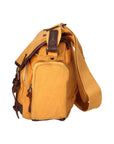 Mia Unisex Schultertasche aus Canvas und Leder, modische Tasche, 24 x 32 x 11 cm