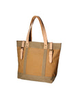 Maura Unisex-Handtasche aus Canvas und Leder, modische Tasche, 38 x 37 x 16 cm