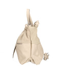 Firenze Borsa a mano da donna Vera pelle 01838-D37 LATTE MILK Chiara Ferretti