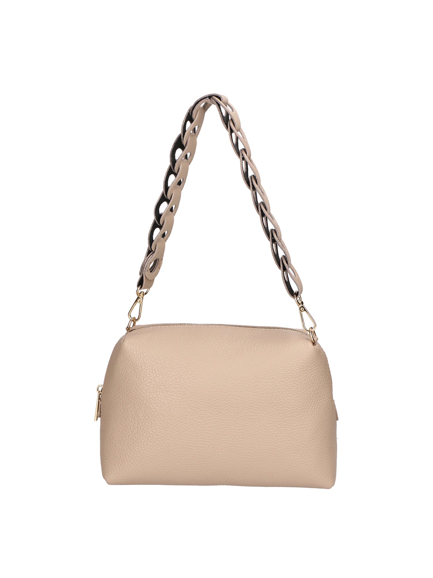 Livia Borsa a spalla da donna Vera pelle 06443-CAPPUCCINO Chiara Ferretti