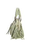 Erisia Borsa a spalla da donna Vera pelle 06091-MILITARE CHIARO Chiara Ferretti