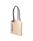 Fabiola Borsa a spalla da donna 100% pelle 9039-TAUPE TMORO Chiara Ferretti