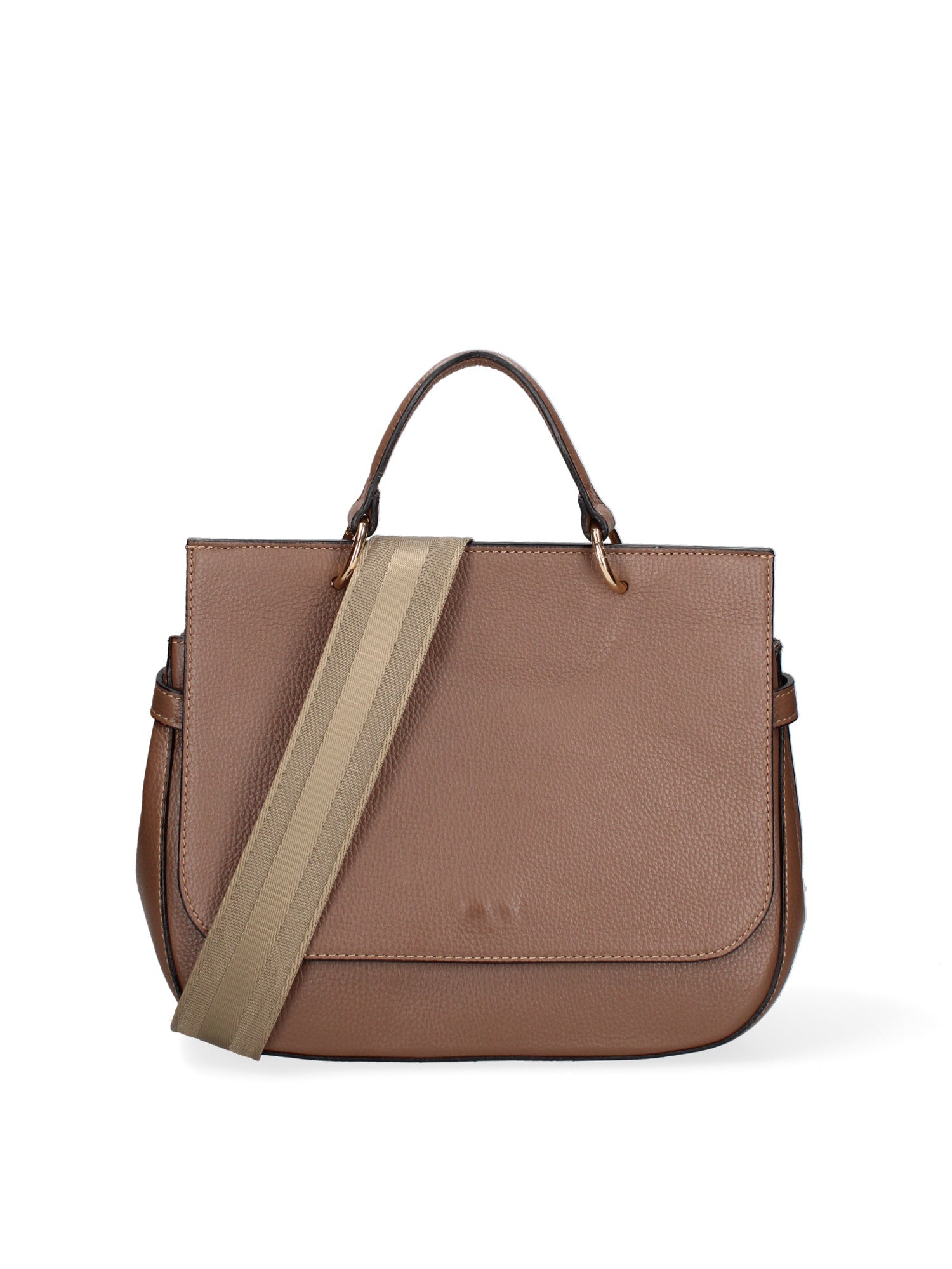 Novara Plus Borsa a mano da donna Vera pelle 564139-D11 TAUPE Chiara Ferretti