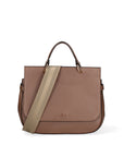 Novara Plus Borsa a mano da donna Vera pelle 564139-D11 TAUPE Chiara Ferretti