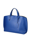Damen-Schultertasche aus echtem Leder, hergestellt in Italien, 48 x 31 x 11 cm