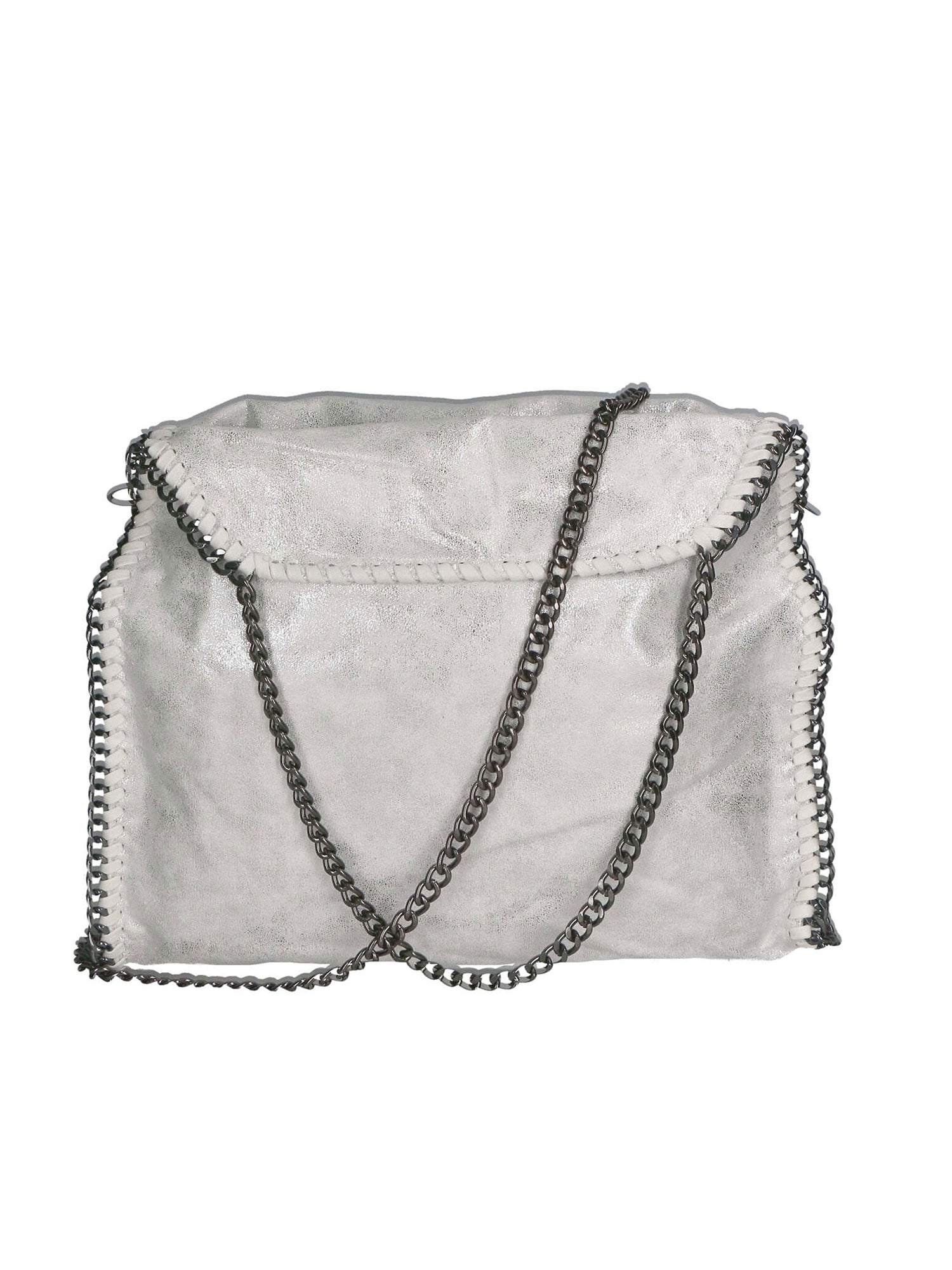 Willelmina Borsa a spalla da donna 100% PU Leather N-9606-BIANCO Chiara Ferretti