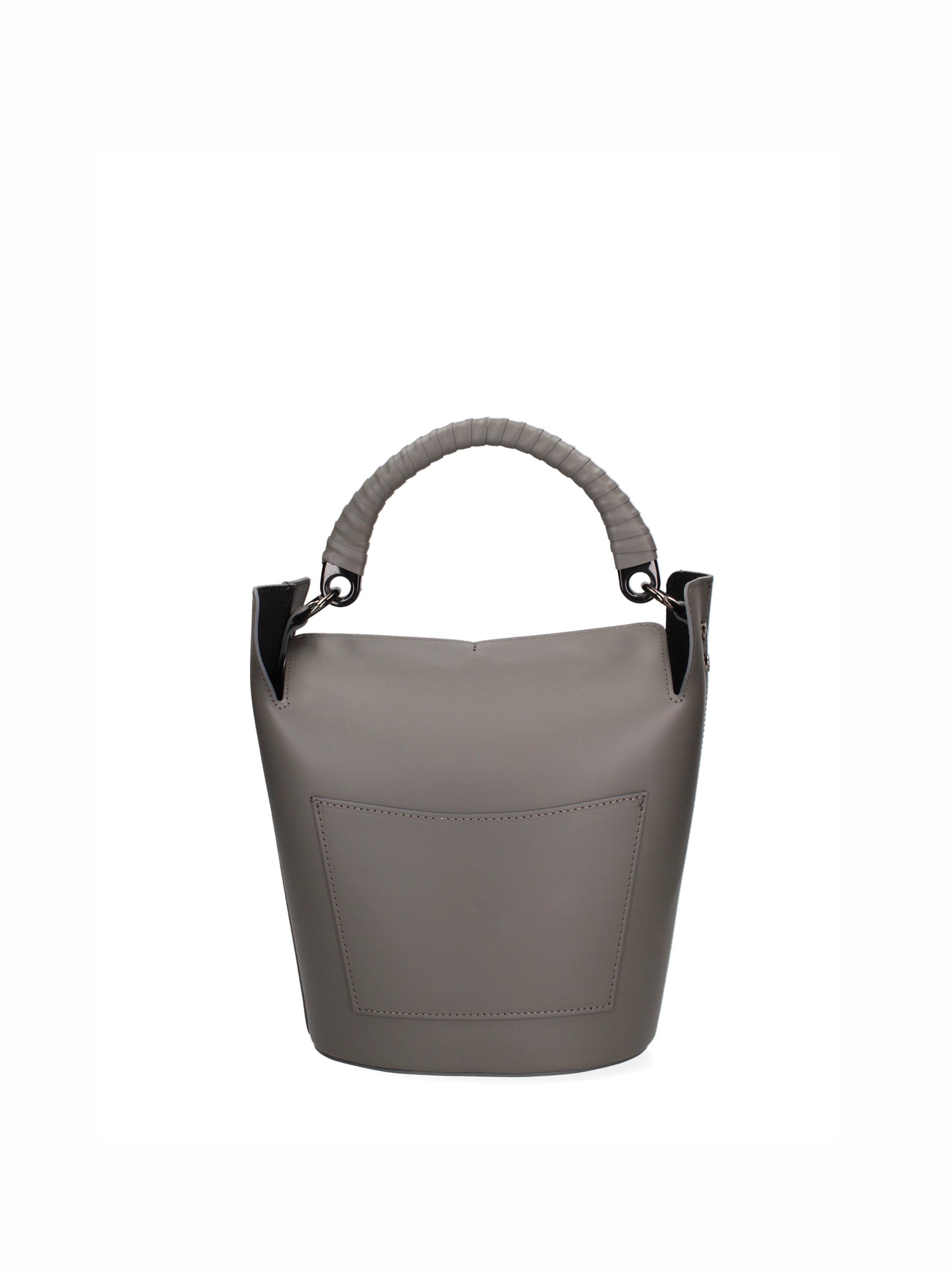 Seraphina Plus Borsa a secchiello da donna Vera pelle 6549-GRIGIO Chiara Ferretti