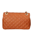 Clizia Borsa a spalla da donna Vera pelle 6078-S17 CUOIO SCURO Chiara Ferretti