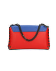 Vera pelle 8641-ROSSO+BLU Borsa a tracolla da donna Evanthe Pro Chiara Ferretti