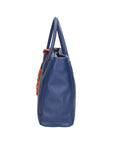 Rosalie Borsa a spalla da donna 100% pelle 06503-D24 BLU Chiara Ferretti