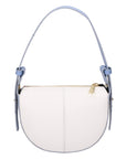 Irma Borsa a spalla da donna 100% pelle 06215-BIANCO L101+L220 Chiara Ferretti