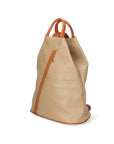 Erika Zaino da donna in vera pelle Casual 80072-TAUPE-CUOIO Chiara Ferretti