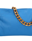 Ilda Borsa a spalla da donna Vera pelle 06110-D222 BLU ASTER Chiara Ferretti