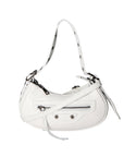 Galatea Borsa a spalla da donna Vera pelle 05708-BIANCO WHITE Chiara Ferretti