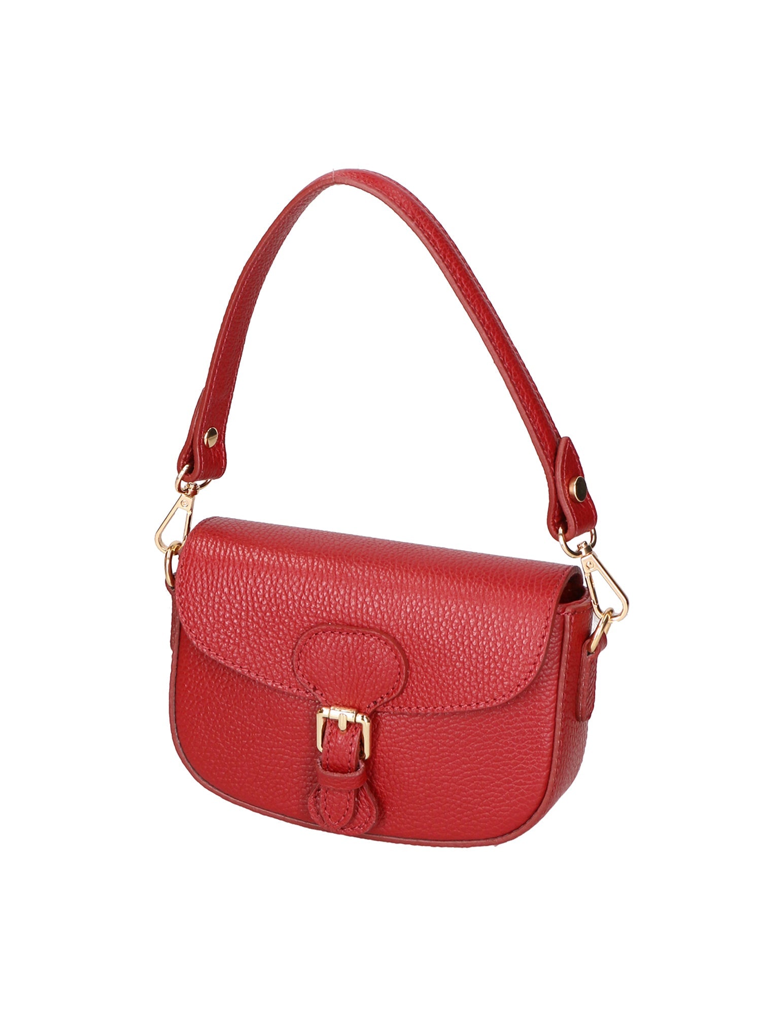 Viktoria Borsa a spalla da donna Vera pelle 06526-D10 ROSSO SCURO Chiara Ferretti