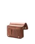 Borsa a mano unisex in vera pelle Made in Italy 4512-MARRONE Alessia Firenze