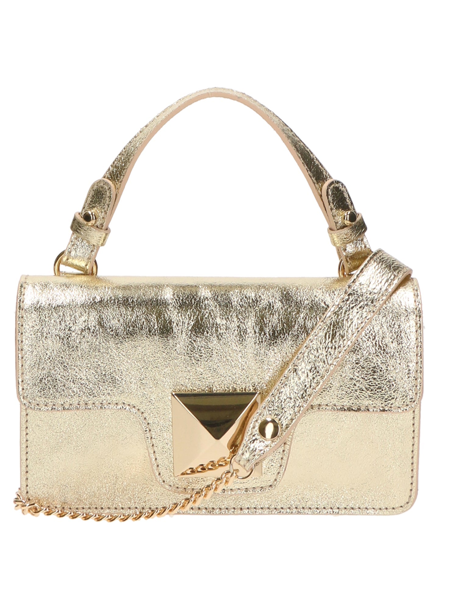 Hellen Borsa a mano da donna Vera pelle 06010-L003 ORO Chiara Ferretti