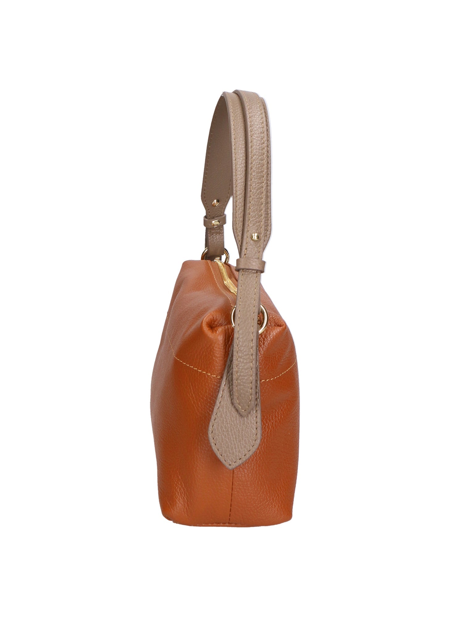 Vivienne Borsa a spalla da donna Vera pelle 06674-D17 CUOIO + D40 TAUPE Chiara Ferretti