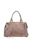 Elara Borsa a spalla da donna Vera pelle 06090-009 TAUPE SCURO Chiara Ferretti
