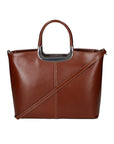 Francesca Borsa a mano da donna 100% pelle 9133-MARRONE BROWN Chiara Ferretti