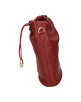 Angela Damen-Hobo-Tasche aus echtem Leder, hergestellt in Italien, 20 x 16 x 7 cm