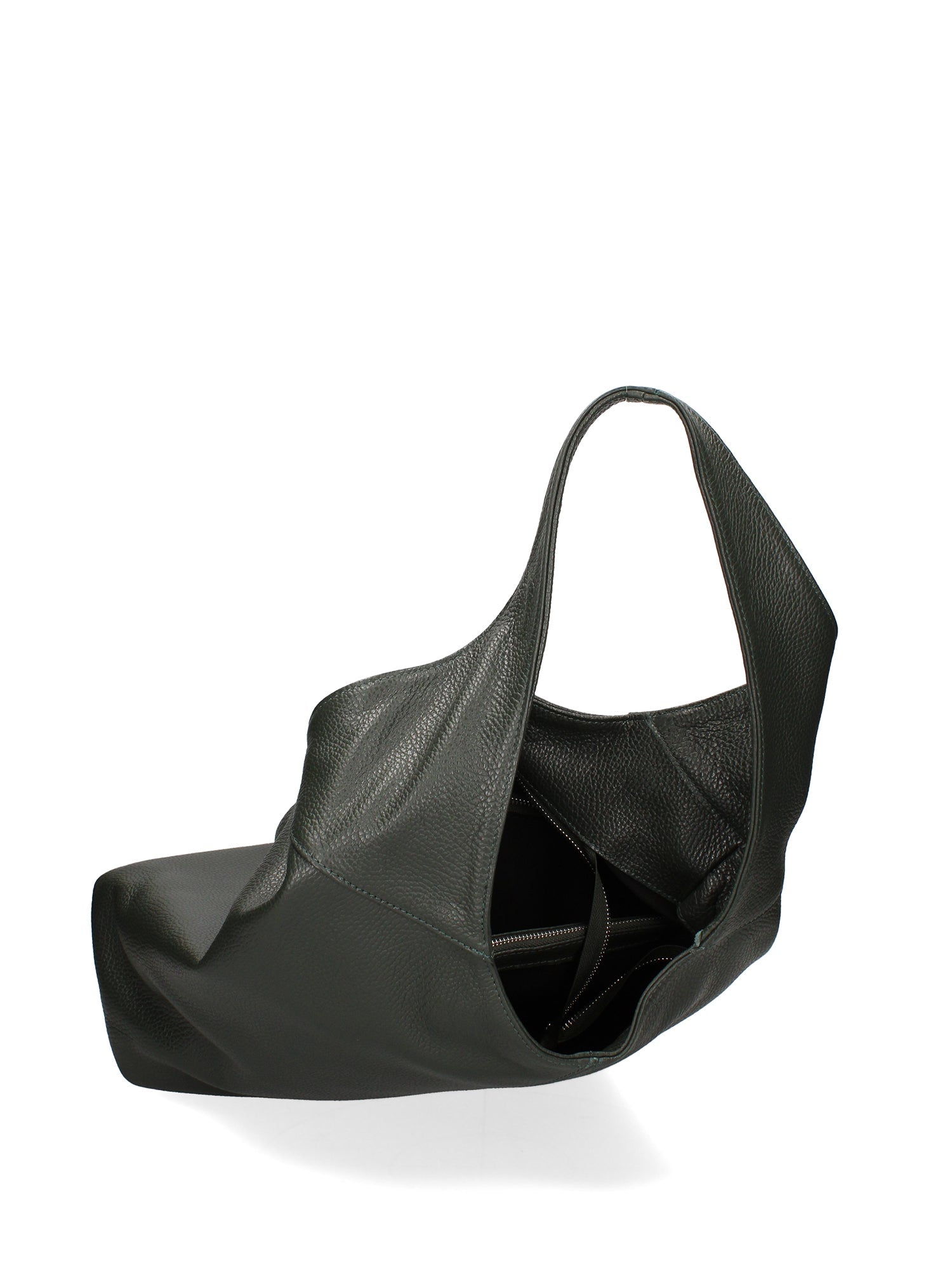 Aria Borsa a mano da donna 100% pelle 07029-D14 VERDE SCURO Chiara Ferretti