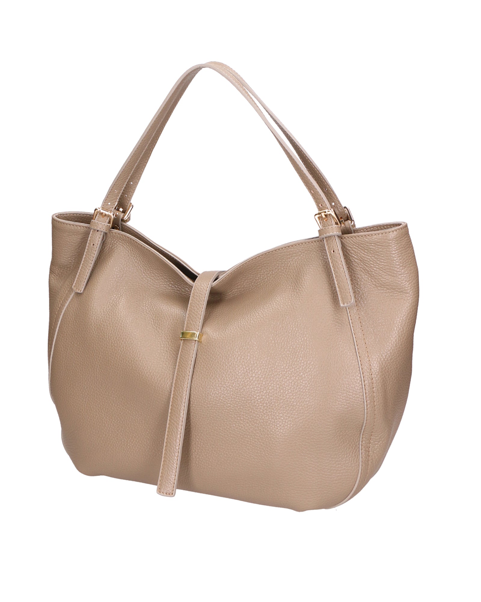 Sirma Borsa a mano da donna Vera pelle 06518-D40 TAUPE Chiara Ferretti