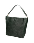 Valtera Damen-Schultertasche aus echtem Leder, hergestellt in Italien, 32 x 31 x 15 cm