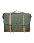 Minerva Borsa a mano unisex Canvas e pelle ZG3011-VERDE GREEN Chiara Ferretti