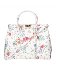 Cecilia Borsa a mano da donna Vera pelle 2096-BIANCO Chiara Ferretti