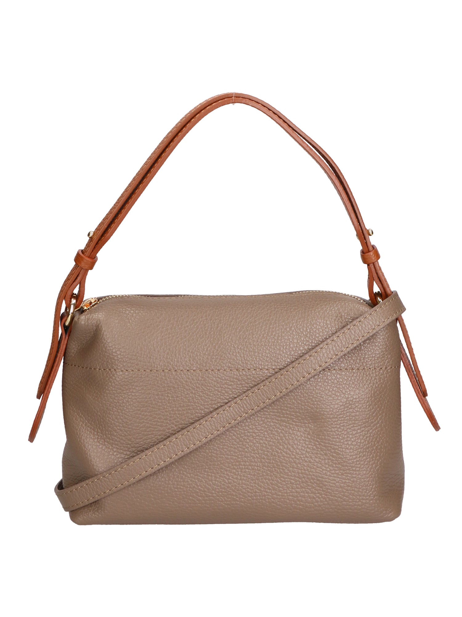 Vivienne Borsa a spalla da donna Vera pelle 06674-D40 TAUPE +D17 CUOIO Chiara Ferretti
