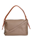 Vivienne Borsa a spalla da donna Vera pelle 06674-D40 TAUPE +D17 CUOIO Chiara Ferretti