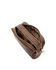 Pochette unisex in vera pelle Made in Italy 4401-TESTA DI MORO Alessia Firenze