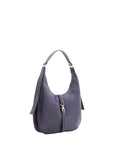 Borsa a spalla da donna 100% vera pelle 4607-BLU Alessia Firenze