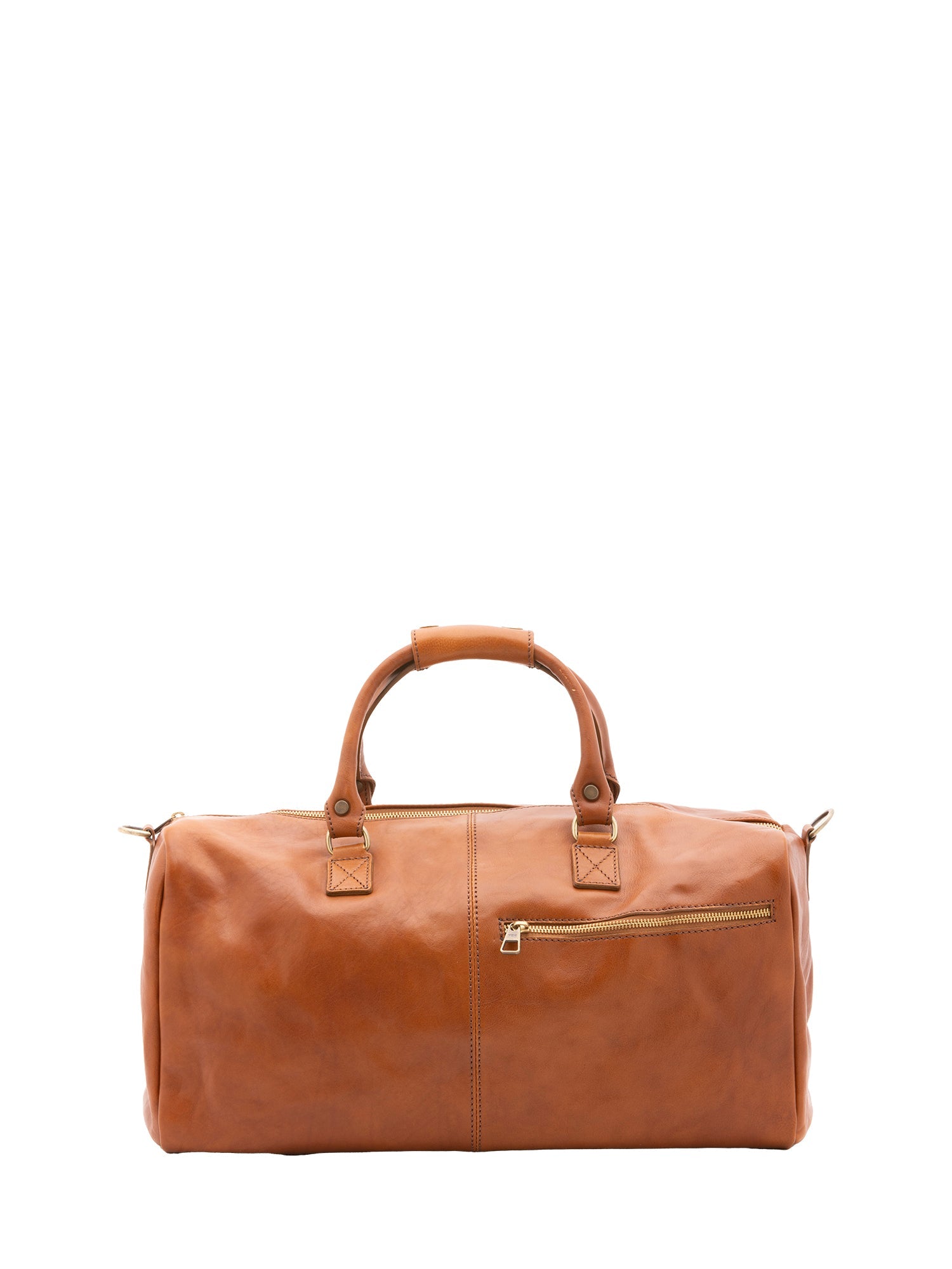 Borsa da viaggio unisex in vera pelle 100% cotone 4311-MIELE Alessia Firenze