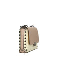 Vera pelle 8641-BEIGE+ROSATA Borsa a tracolla da donna Evanthe Pro Chiara Ferretti