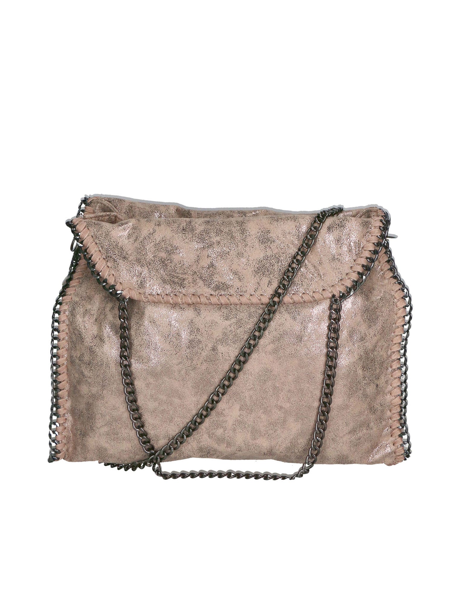 Willelmina Borsa a spalla da donna 100% PU Leather N-9606-TAUPE Chiara Ferretti