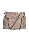 Willelmina Borsa a spalla da donna 100% PU Leather N-9606-TAUPE Chiara Ferretti