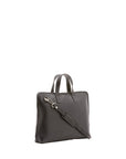 Borsa a mano unisex in vera pelle 100% cotone 4453-NERO Alessia Firenze