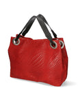 Emilia Damen-Schultertasche aus echtem Leder, hergestellt in Italien, 29 x 36 x 13 cm