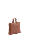 Borsa a mano unisex in vera pelle 100% cotone 4453-MARRONE Alessia Firenze