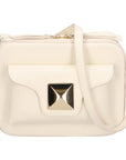 Ilenia Borsa a tracolla da donna 100% pelle 06013-L804 BEIGE Chiara Ferretti