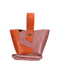 Ombretta Borsa a mano da donna Vera pelle 00643-C35+C73 ARANCIONE+MALVA Chiara Ferretti