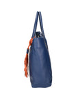 Verdiana Borsa a mano da donna Vera Pelle 06505-D24 BLU JEANS Chiara Ferretti