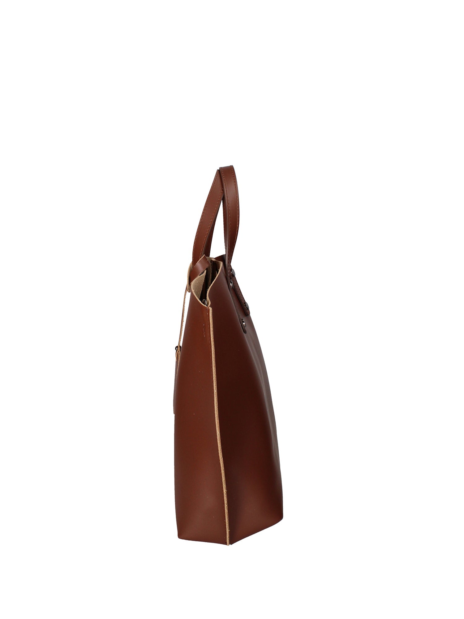 Lumena Borsa a mano da donna Vera pelle 2094-L131 MARRONE Chiara Ferretti