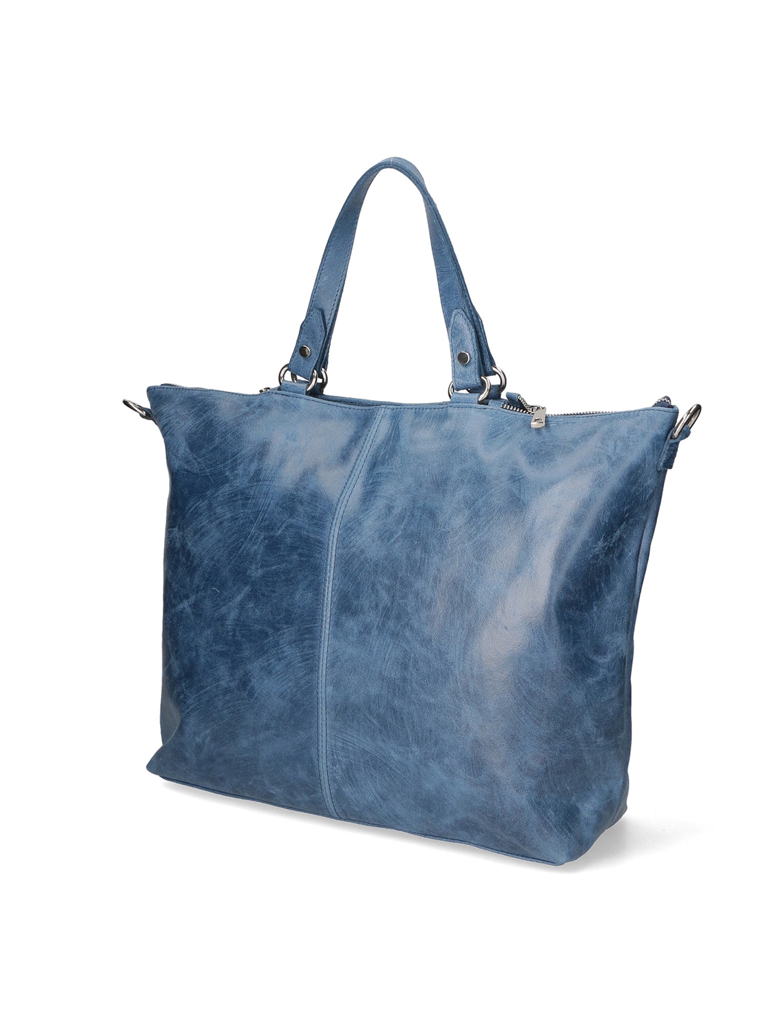 Elisamaria Borsa a spalla da donna Vera pelle 80055-BLU Chiara Ferretti