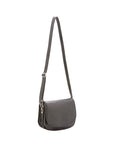 Borsa a tracolla da donna 100% vera pelle 4582-NERO Alessia Firenze